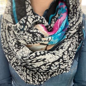 Floral Mosaic Scarf/Wrap